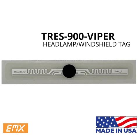 clear rfid tag 900|Headlamp/Windshield Tag .